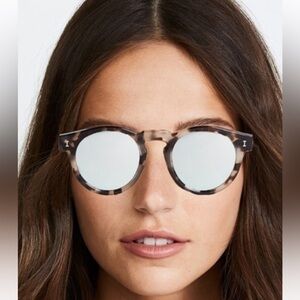 Illesteva Leonard Sunglasses Tortoise/Silver Mirrored